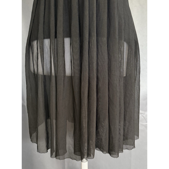 Womens Y2K Sheer Babydoll Tank Top Size L Whimsigoth Dark Fairy Grunge Witchy - Picture 2 of 16